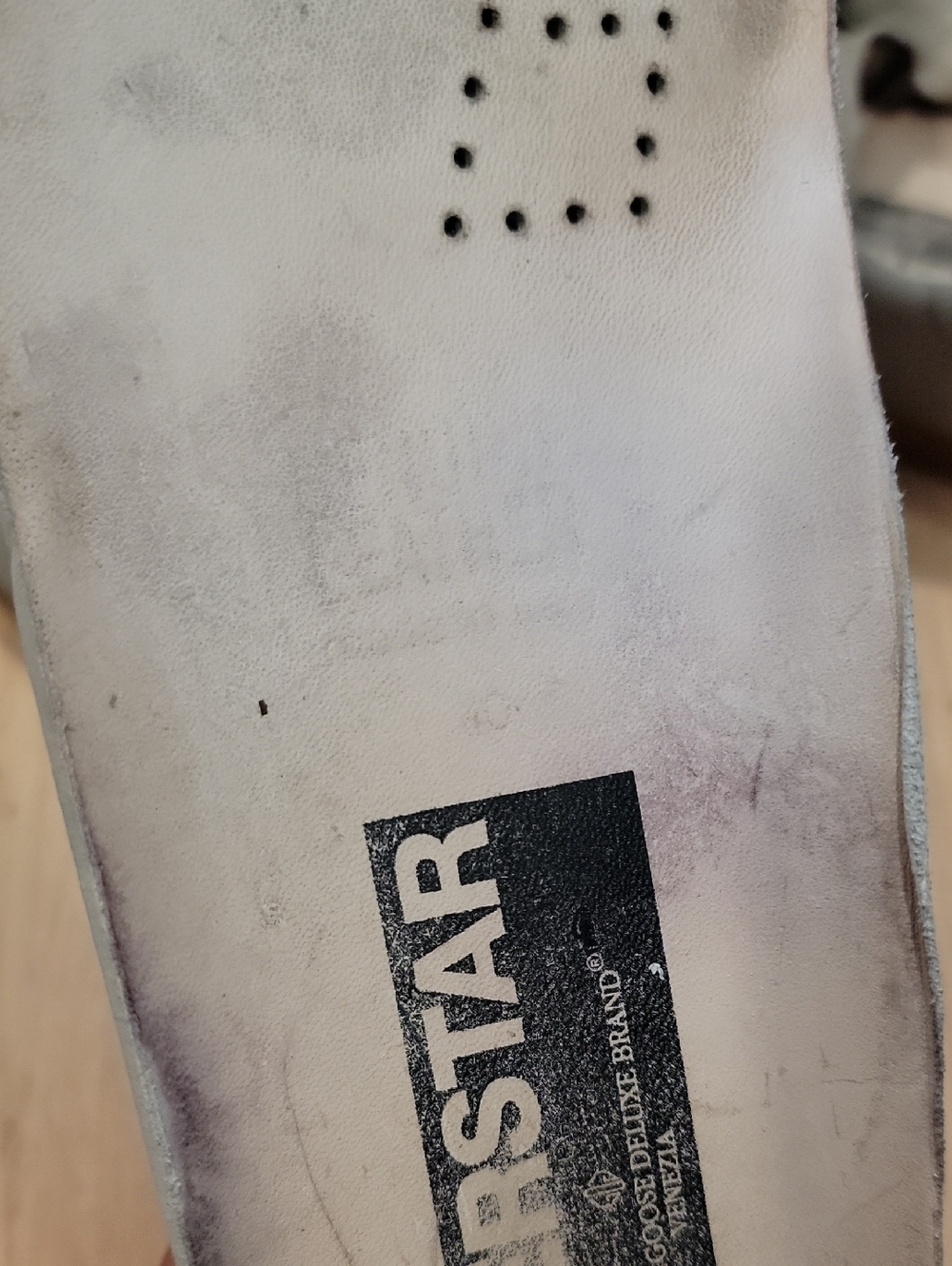 Matte Gray Golden Goose Superstar Sneakers - Picture 4 of 8